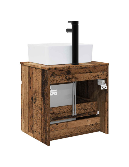 Mobile lavabo da parete Legno antico 49 x 41 x 63 cm