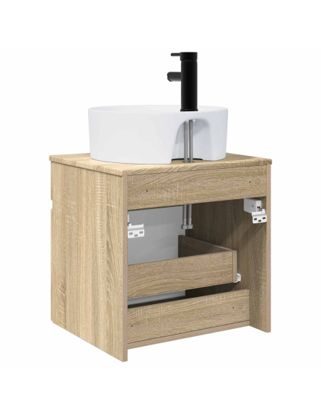 Mobile lavabo da parete Rovere Sonoma 49 x 44,5 x 65 cm