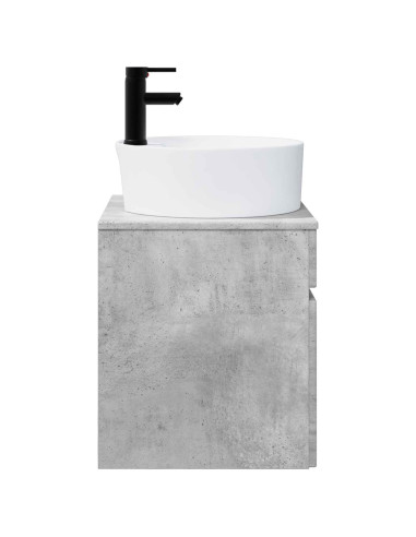 Mobile lavabo da parete Grigio Cemento 49 x 44,5 x 65 cm