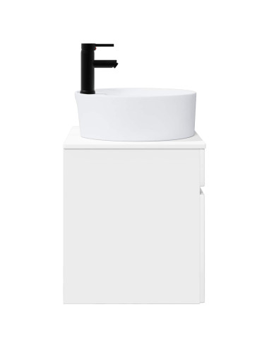 Mobile lavabo da parete Bianco Lucido 49 x 44,5 x 65 cm
