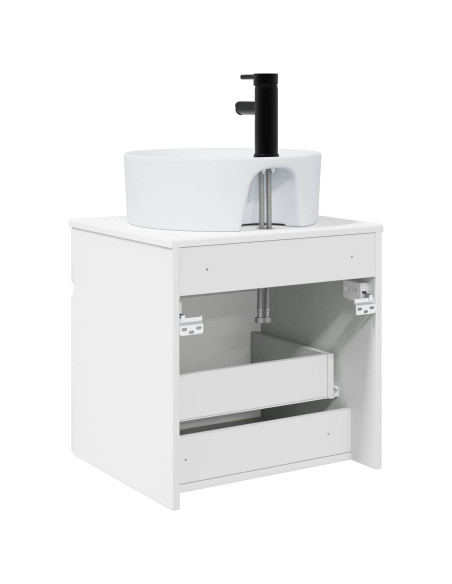 Mobile lavabo da parete Bianco Lucido 49 x 44,5 x 65 cm