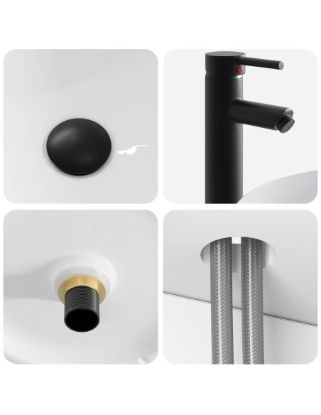 Mobile lavabo da parete Bianco Lucido 49 x 44,5 x 65 cm