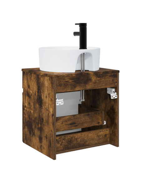 Mobile lavabo da parete Rovere Fumo 49 x 44,5 x 65 cm