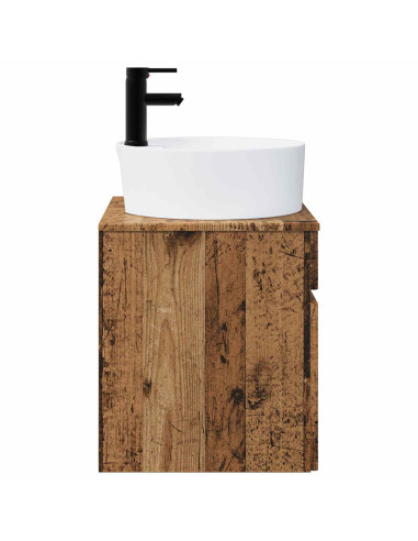 Mobile lavabo da parete Legno antico 49 x 44,5 x 65 cm