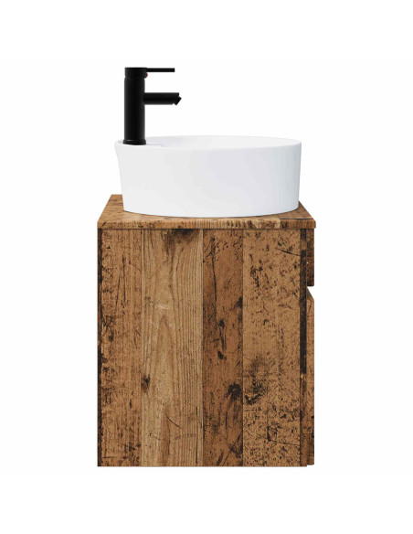 Mobile lavabo da parete Legno antico 49 x 44,5 x 65 cm