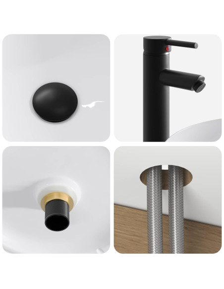 Mobile lavabo da parete Rovere Artigianale 49 x 44,5 x 65 cm
