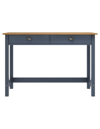 Consolle Hill con 2 Cassetti Grigia 110x45x74 cm Legno Pino