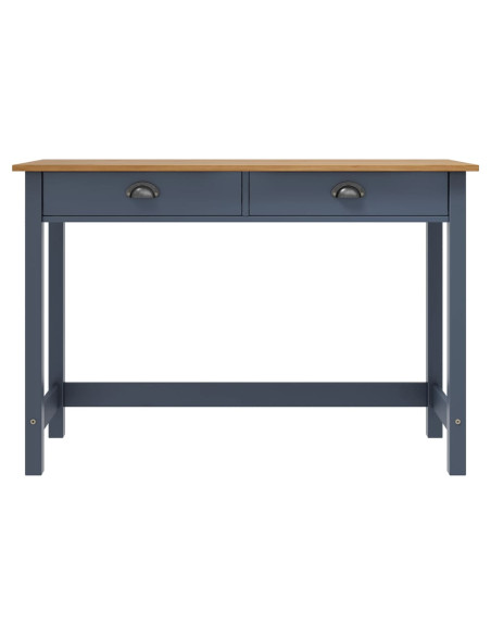 Consolle Hill con 2 Cassetti Grigia 110x45x74 cm Legno Pino
