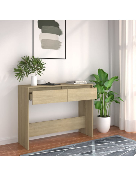 Tavolo Consolle Rovere Sonoma 100x35x76,5 cm in Truciolato