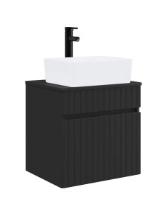 Mobile lavabo da parete Nero 49 x 41 x 63 cm
