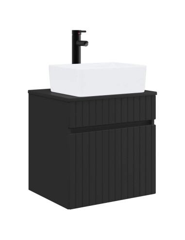 Mobile lavabo da parete Nero 49 x 41 x 63 cm