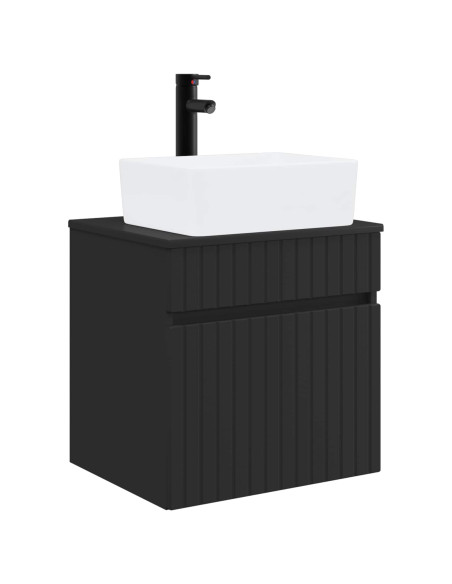 Mobile lavabo da parete Nero 49 x 41 x 63 cm