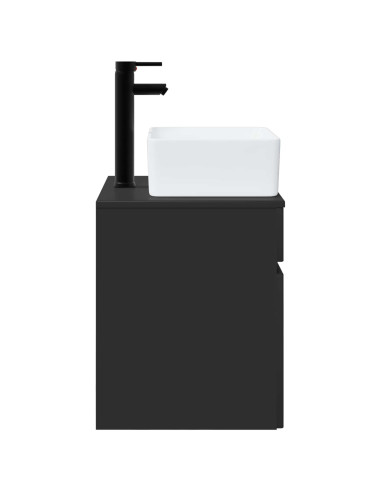 Mobile lavabo da parete Nero 49 x 41 x 63 cm