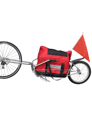 Rimorchio da Bici con Una Ruota e Custodia