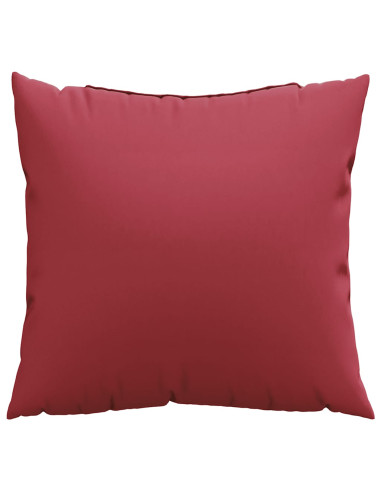 Cuscini per divano 4 pz colore Rosso Vino 60x60 cm in Tessuto