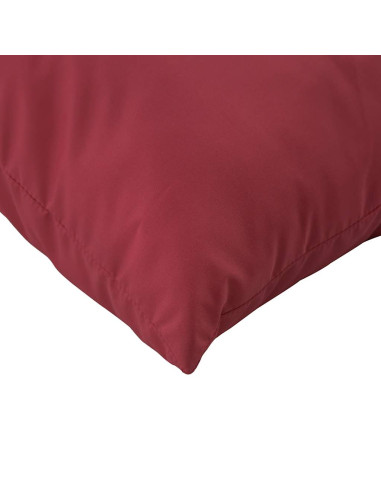 Cuscini per divano 4 pz colore Rosso Vino 60x60 cm in Tessuto