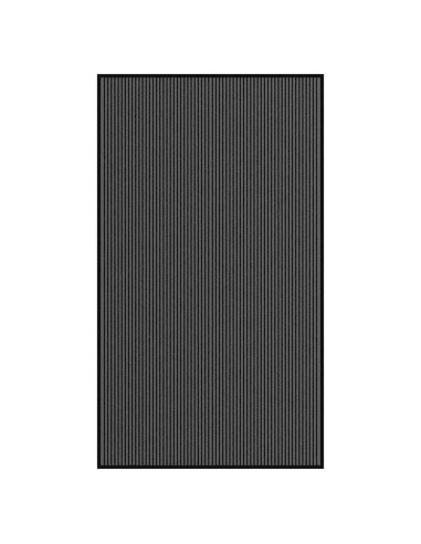 Zerbino a Strisce Nere e Grigie 115x200 cm