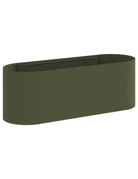 Letto rialzato da giardino Verde Oliva 120 x 40 x 40 cm