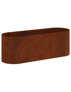 Letto rialzato da giardino Acciaio Corten 120 x 40 x 40 cm