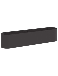Letto rialzato da giardino Nero 200 x 40 x 40 cm