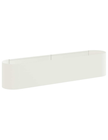 Letto rialzato da giardino Bianco 200 x 40 x 40 cm