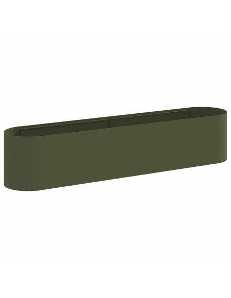 Letto rialzato da giardino Verde Oliva 200 x 40 x 40 cm