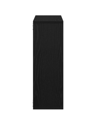 Mensola da parete Rovere Nero 104x20x58,5 cm in Legno Multistrato
