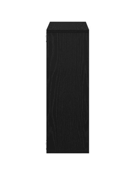 Mensola da parete Rovere Nero 104x20x58,5 cm in Legno Multistrato