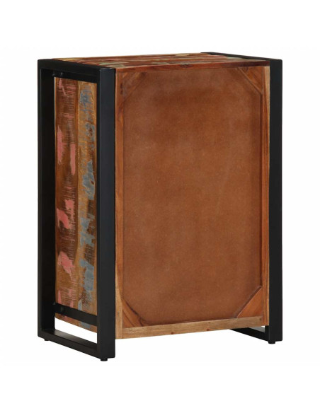 Mobiletto con cassetti multicolore 50x35x70 cm in legno massello di recupero