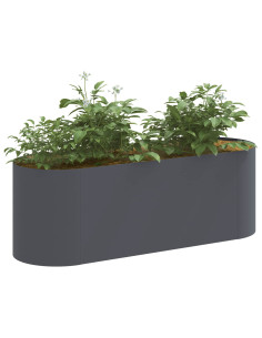 Letto rialzato da giardino Antracite 120 x 40 x 40 cm 2