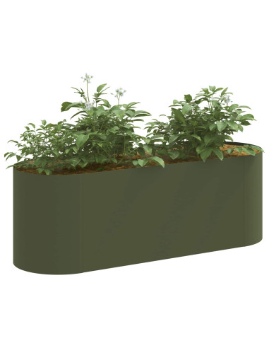 Letto rialzato da giardino Verde Oliva 120 x 40 x 40 cm
