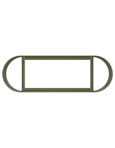 Letto rialzato da giardino Verde Oliva 120 x 40 x 40 cm