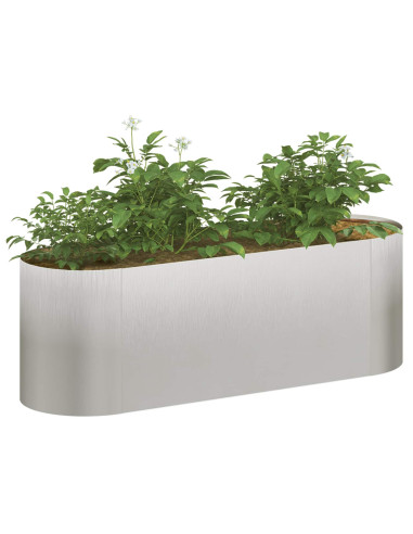Letto rialzato da giardino Acciaio Inox 120 x 40 x 40 cm