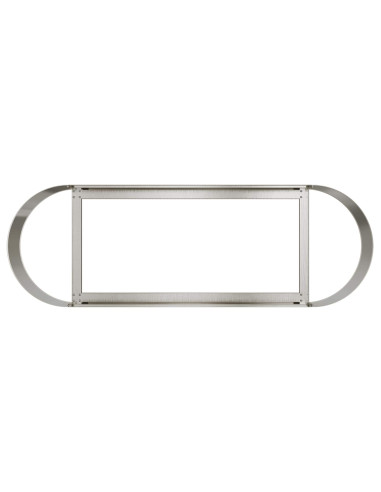 Letto rialzato da giardino Acciaio Inox 120 x 40 x 40 cm