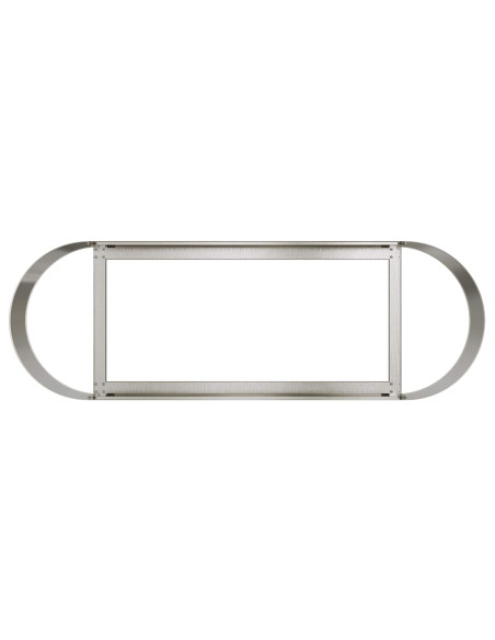 Letto rialzato da giardino Acciaio Inox 120 x 40 x 40 cm