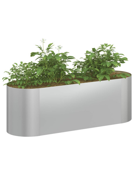 Letto rialzato da giardino Acciaio zincato 120 x 40 x 40 cm