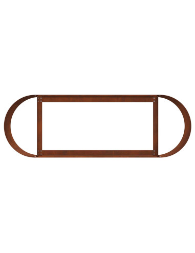 Letto rialzato da giardino Acciaio Corten 120 x 40 x 40 cm