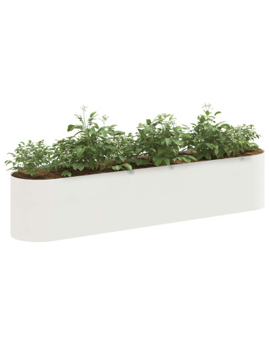 Letto rialzato da giardino Bianco 200 x 40 x 40 cm