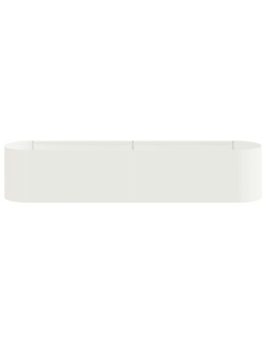 Letto rialzato da giardino Bianco 200 x 40 x 40 cm