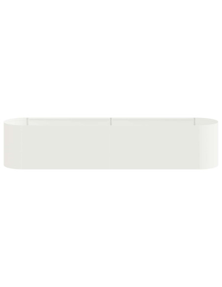 Letto rialzato da giardino Bianco 200 x 40 x 40 cm
