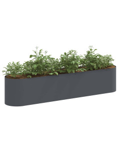 Letto rialzato da giardino Antracite 200 x 40 x 40 cm 2