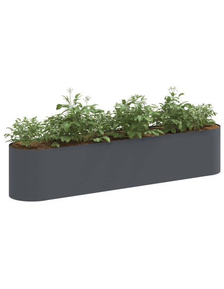 Letto rialzato da giardino Antracite 200 x 40 x 40 cm