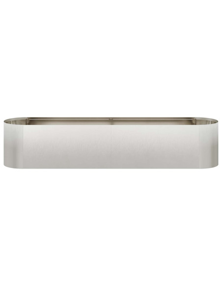 Letto rialzato da giardino Acciaio Inox 200 x 40 x 40 cm