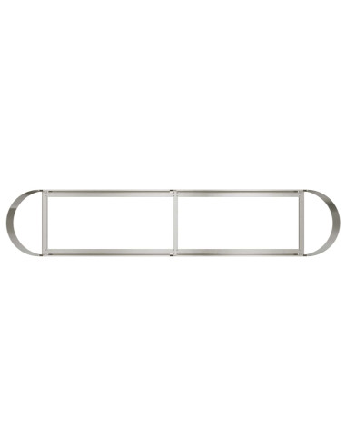 Letto rialzato da giardino Acciaio Inox 200 x 40 x 40 cm