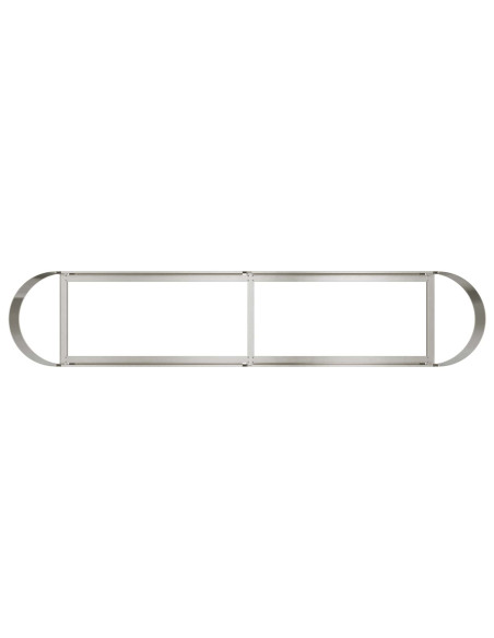 Letto rialzato da giardino Acciaio Inox 200 x 40 x 40 cm