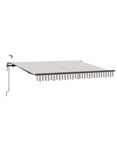 Tessuto per Tenda Grigio chiaro e bianco 350 x 250 cm