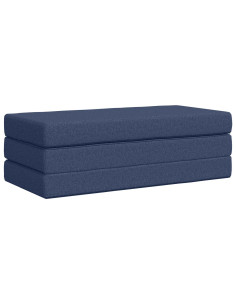 Divano Letto Pieghevole 120 x 67 x 45 cm Blu 2