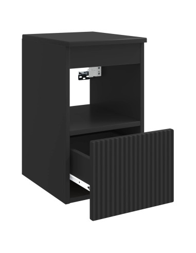 Mobile da Bagno Nero 30 x 41 x 50 cm Legno ingegnerizzato