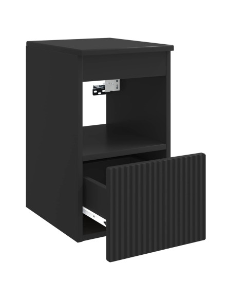 Mobile da Bagno Nero 30 x 41 x 50 cm Legno ingegnerizzato