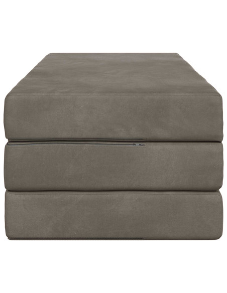 Divano Letto Pieghevole 120 x 67 x 45 cm Grigio Chiaro